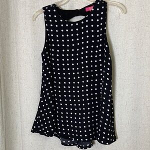Catherine Malandrino Black and White Polka Dot Blouse